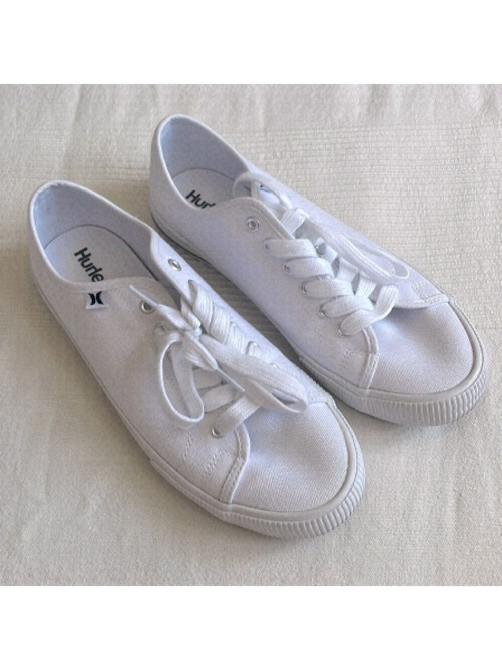 𝅺hurley Ceta Lace Up Casual White Sneakers Size 9.5M